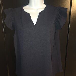 Betsey's Boutique Dark Navy Top Sz XL